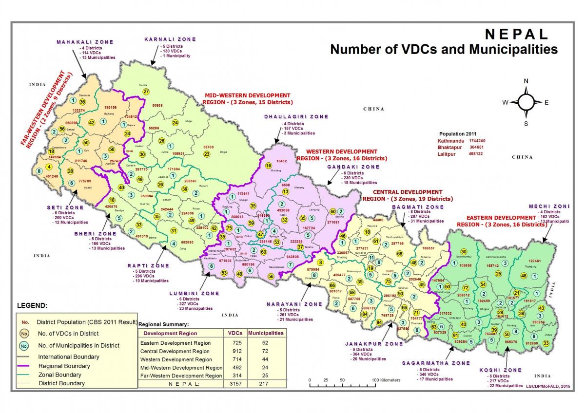 Harta gis nepal