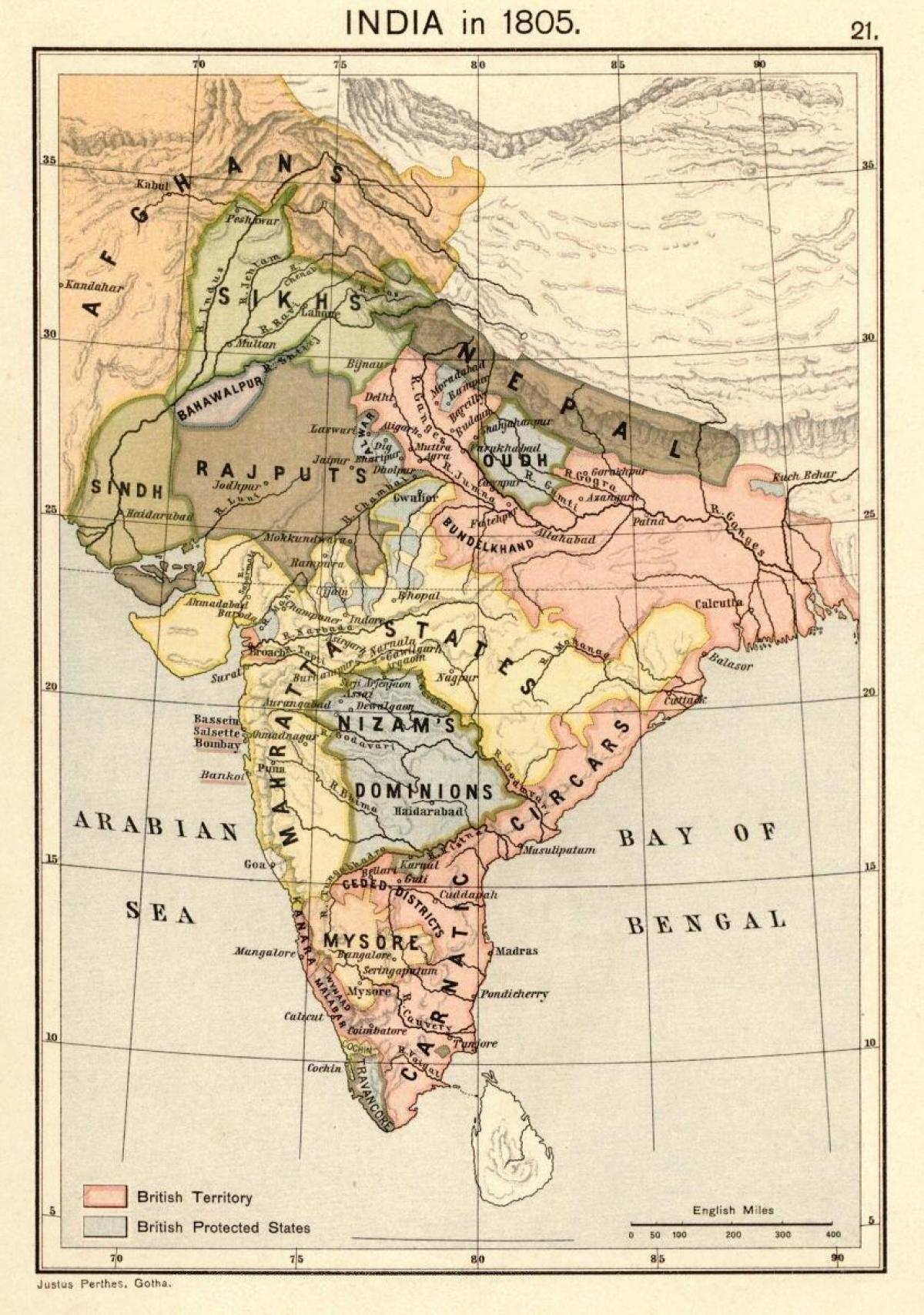 harta nepal înainte 1816