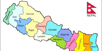 Arăta harta din nepal