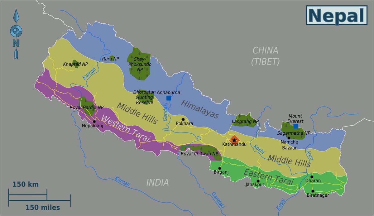 Harta original nepal