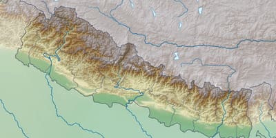 Harta fizică nepal