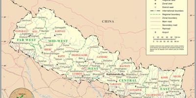 Harta cailor ferate din nepal