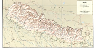 Nepal tren harta rutelor